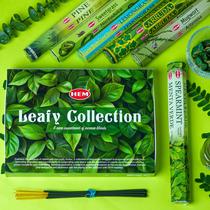 Palitos de incenso HEM Leafy Premium Pine, Arruda, Artemísia 120u