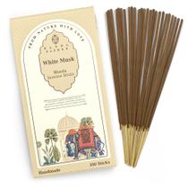 Palitos de incenso KARMAPLEDGE White Musk, pacote com 100
