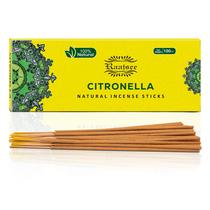 Palitos de incenso Raajsee Citronella, pacote de 100g, 100% orgânico