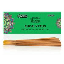 Palitos de incenso Raajsee Eucalyptus, pacote de 100 g, 100% orgânico