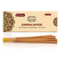 Palitos de incenso Raajsee Sandalwood, pacote de 100 g, 100% orgânico