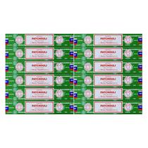 Palitos de incenso Satya Nag Champa Patchouli 12 unidades 15g