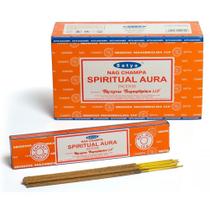 Palitos de incenso Satya Nag Champa Spiritual Aura 15g Palitos de incenso Satya Nag Champa Spiritual Aura 15g