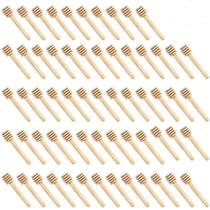 Palitos de madeira Honey Dipper WEFOO 100 unidades de 8,5 cm para frasco de mel Palitos de madeira Honey Dipper WEFOO 100 unidades de 8,5 cm para frasco de mel