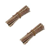 Palitos De Madeira Natural Para Artesanato 20/40/60PCS Mini Ramos Para Props Fotográficos Decorações