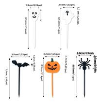 Palitos de Plástico para Halloween - Abóbora, Fantasma, Morcego (10-30 Peças)