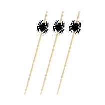 Palitos decorativos halloween modelo aranha 12 unidades Palitos decorativos halloween modelo aranha 12 unidades