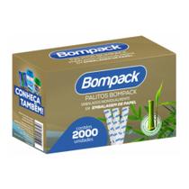 Palitos embalados individualmente bompack c/ 2000