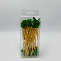 Palitos p/ Aperitivos Árvore de Natal C/50und (verde-12cm)
