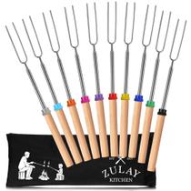 Palitos para Assar Marshmallow Zulay - Pacote com 10 - Extra Longos e Resistentes