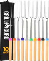 Palitos para assar marshmallows Grill Guru 81 cm, kit com 10 Palitos para assar marshmallows Grill Guru 81 cm, kit com 10