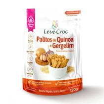 Palitos Veganos 120g Snack Crocante Leve Croc Sabores:Quinoa e Gergelim