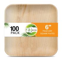 Palm Leaf Plates Raj Unique Collection, 6 cm, pacote com 100 Palm Leaf Plates Raj Unique Collection, 6 cm, pacote com 100