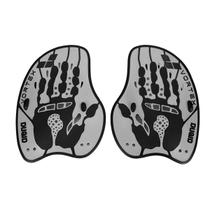 Palmar Para Natação Vortex Hand Paddle Prata/Preto Arena