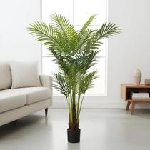 Palmeira Areca Artificial Para Decoração Sala Árvore Real Toque Com 1.20m, Plantas para Decoração de Casa, Escritório, Sala De Estar.