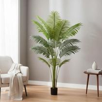 Palmeira Areca Artificial Para Decoração Sala Árvore Real Toque Com 1.60m, Plantas para Decoração de Casa, Escritório, Sala De Estar e eventos Palmeira Areca Artificial Para Decoração Sala Árvore Real Toque Com 1.60m, Plantas para Decoração de Casa, Escritório, Sala De Estar e eventos