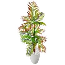 Palmeira Areca Bambu Planta Artificial Com Vaso Decorativo - Flor de Mentirinha