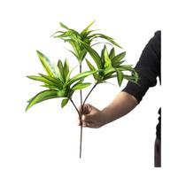 Palmeira Artificial 36cm com 3 Cabeças - Planta Artificial de Plástico para Vaso