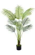 Palmeira artificial Areca Aphighjoy de 4 pés com troncos e folhas