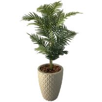 Palmeira Artificial Areca Planta + Vaso Completo Decoração - Flores Imp