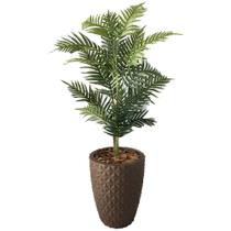 Palmeira Artificial Areca Planta + Vaso Completo Decoração - Flores Imp