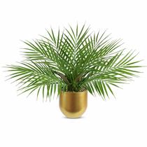 Palmeira artificial Briful 40 cm em vaso dourado Palmeira artificial Briful 40 cm em vaso dourado