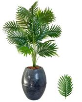 Palmeira Artificial Com Vaso Bojo Polietileno Marmorizado - Flor Imp