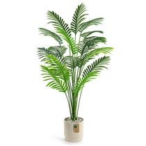 Palmeira artificial Der Rose 112 cm com vaso para interior/exterior