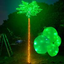 Palmeira artificial Fairyrain 3.2m 420 LED para decoração externa Palmeira artificial Fairyrain 3.2m 420 LED para decoração externa