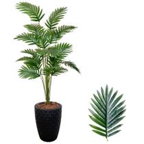 Palmeira Artificial Grande Com Vaso Polietileno Completo