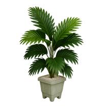 Palmeira Coqueiro Artificial Vaso Decorativo Planta Tropical Realista Sofisticação Escritório Sala