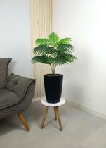 Palmeira Planta Artificial Com Vaso Liso Polietileno Casa