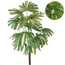 Palmeira Rafia Variegata Artificial Grande Sem Vaso Decoração - Flor de Mentirinha