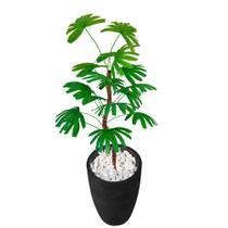 Palmeira Rafia Verde Planta Artificial Grande Vaso Decoração - Flor de Mentirinha