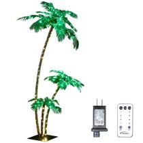 Palmera Artificial LIGHTSHARE 213 cm con 218 Luces LED y Control Remoto