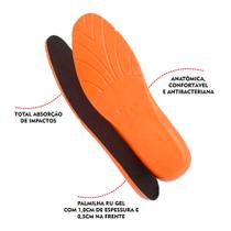 Palmilha 1 Par Gel Anatômica Conforto Tênis Sapato 1.0 Nf - Top 10 Calçados