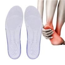 Palmilha de Gel Silicone Ajustável Confortável Absorção de Impacto