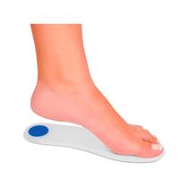 Palmilha de silicone com ponto azul Palmilha de silicone com ponto azul