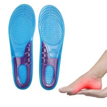 Palmilha Gel Massagem Alivia Dores Artrite Artrose Joelho - Semi Ortopédico Sapato Tenis Esporte