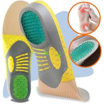 Palmilha Para Fascite Plantar e Esporão Com Calcanhar em Gel - Ergo Premium