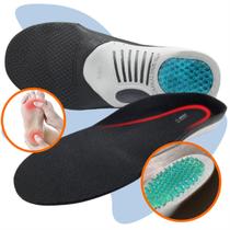 Palmilha Para Fascite Plantar Esporão Calcâneo Anatômica Em Gel Original - Ergo Premium