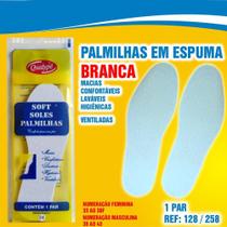 Palmilha Qualypé Soft Soles Branco 42 - Conforto pés - Qualype