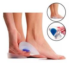 Palmilha silicone fascite plantar e calcanhar alivio da dor