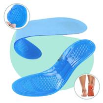 Palmilha Silicone Gel Anti Impacto Confortável Tam 36/41 Recortável Anatômica Esportes Corrida