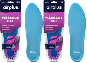 Palmilhas Airplus Super Gel Femininas 5-11, pacote com 2 Palmilhas Airplus Super Gel Femininas 5-11, pacote com 2