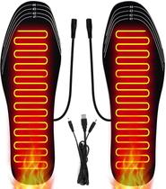 Palmilhas aquecidas, almofada de sapatilha de carregamento USB (tamanho 8-12 / 41-46), (O
