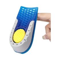 Palmilhas De Gel Para Aumento De Altura Com Absorção De Choque E Almofada Para Calcanhar Para Homens