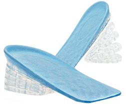 Palmilhas Dr Foot ajustáveis de silicone com elevação de calcanhar em 5 camadas Palmilhas Dr Foot ajustáveis de silicone com elevação de calcanhar em 5 camadas