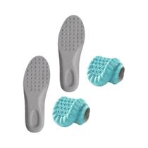 Palmilhas Esportivas Unissex Respiráveis Com Absorção De Impacto 4PCS, Sola Macia E Elástica Para