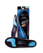 Palmilhas FootScientific Arches Tipo 2 Neutras com Almofadas de Gel
